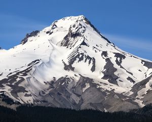 Preview wallpaper mountain, snow, relief, landscape, nature, winter