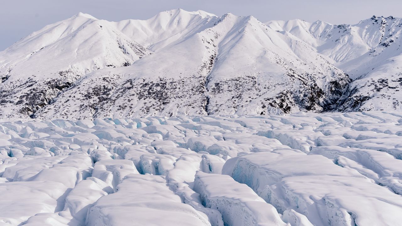 Wallpaper mountain, snow, relief, winter, white