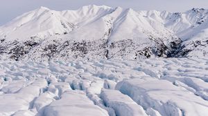 Preview wallpaper mountain, snow, relief, winter, white