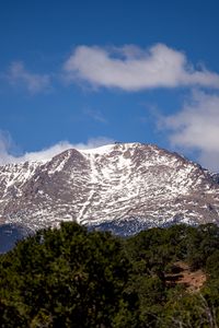 Preview wallpaper mountain, snow, slope, trees, landscape, nature