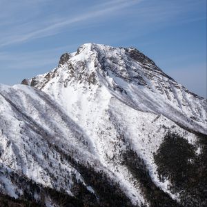 Preview wallpaper mountain, snow, slope, relief, landscape