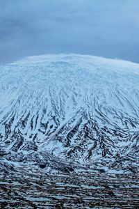 Preview wallpaper mountain, snow, volcano, iceland, nature, landscape