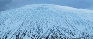 Preview wallpaper mountain, snow, volcano, iceland, nature, landscape