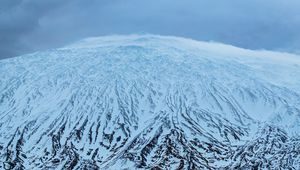 Preview wallpaper mountain, snow, volcano, iceland, nature, landscape