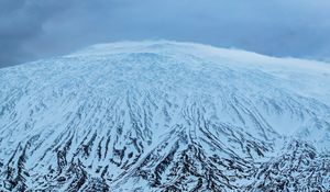 Preview wallpaper mountain, snow, volcano, iceland, nature, landscape