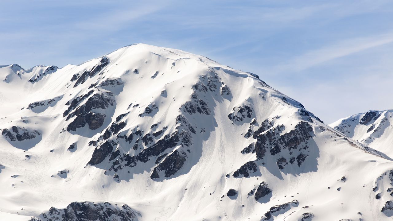 Wallpaper mountain, snow, winter, nature