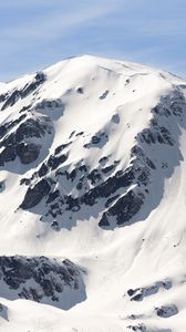 Preview wallpaper mountain, snow, winter, nature