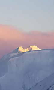 Preview wallpaper mountain, snow, winter