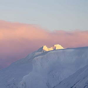 Preview wallpaper mountain, snow, winter