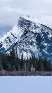 Preview wallpaper mountain, snow, winter, landscape, nature