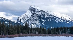 Preview wallpaper mountain, snow, winter, landscape, nature