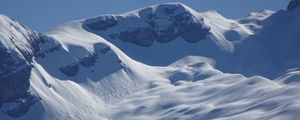 Preview wallpaper mountain, snow, winter, landscape, slope
