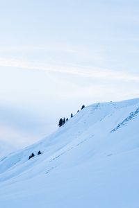 Preview wallpaper mountain, snowy, slope, landscape, winter