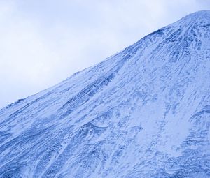 Preview wallpaper mountain, snowy, slope, winter, landscape