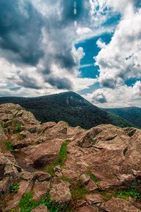 Preview wallpaper mountain, stones, peak, hawksbill mountain, shenandoah national park