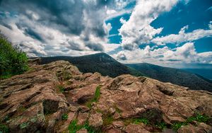 Preview wallpaper mountain, stones, peak, hawksbill mountain, shenandoah national park