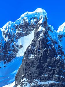 Preview wallpaper mountain, top, snowy, antarctica