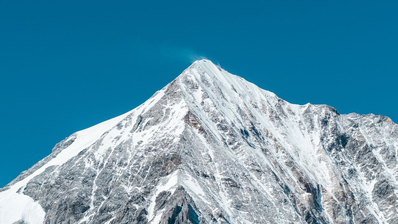 Wallpaper mountain, top, snowy, ortler, italy
