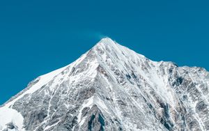 Preview wallpaper mountain, top, snowy, ortler, italy