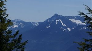 Preview wallpaper mountain, trees, forest, landscape, nature