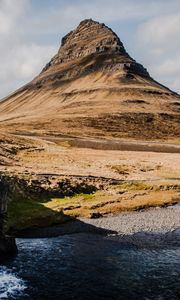 Preview wallpaper mountain, valley, landscape, iceland, nature