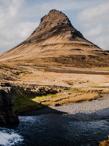 Preview wallpaper mountain, valley, landscape, iceland, nature