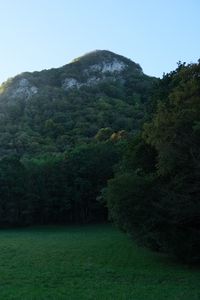 Preview wallpaper mountain, valley, meadow, grass, landscape, nature