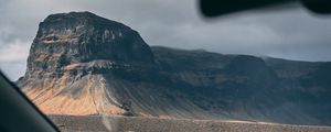 Preview wallpaper mountain, window, travel, car