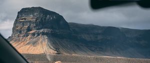 Preview wallpaper mountain, window, travel, car
