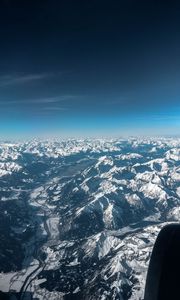 Preview wallpaper mountains, aerial view, overview, view, height
