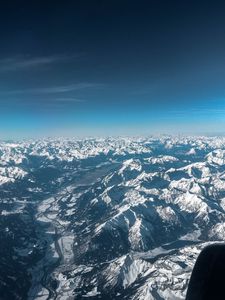 Preview wallpaper mountains, aerial view, overview, view, height