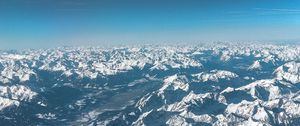 Preview wallpaper mountains, aerial view, overview, view, height