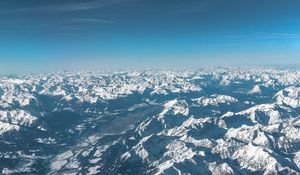 Preview wallpaper mountains, aerial view, overview, view, height