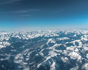 Preview wallpaper mountains, aerial view, overview, view, height