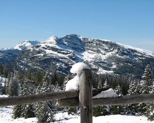 Preview wallpaper mountains, alps, snow, winter