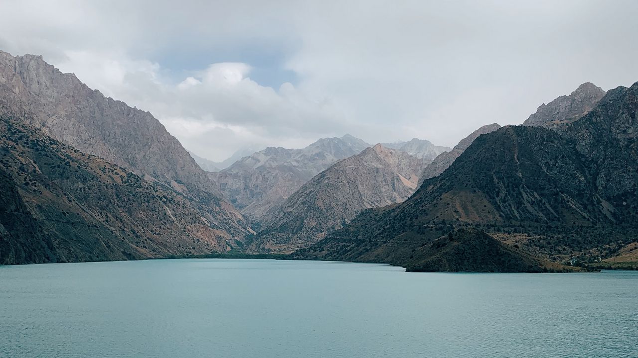 Wallpaper mountains, bay, water, landscape, nature