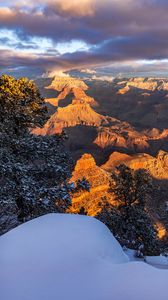 Preview wallpaper mountains, canyon, landscape, aerial view