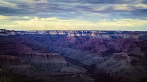 Preview wallpaper mountains, canyon, relief, landscape, nature, sky