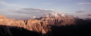 Preview wallpaper mountains, canyon, rocks, clouds, landscape