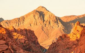 Preview wallpaper mountains, canyon, rocks, road, winding