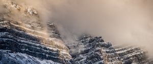 Preview wallpaper mountains, clouds, fog, landscape