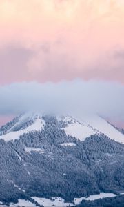 Preview wallpaper mountains, clouds, la croisette, la muraz, france