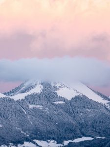 Preview wallpaper mountains, clouds, la croisette, la muraz, france