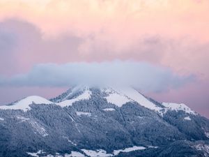 Preview wallpaper mountains, clouds, la croisette, la muraz, france