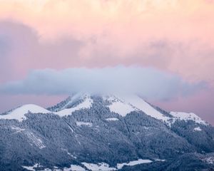 Preview wallpaper mountains, clouds, la croisette, la muraz, france