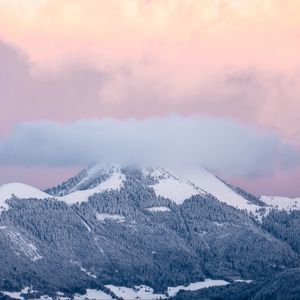 Preview wallpaper mountains, clouds, la croisette, la muraz, france