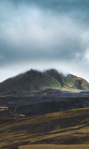 Preview wallpaper mountains, clouds, landscape, nature, iceland