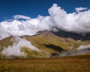 Preview wallpaper mountains, clouds, landscape, nature, georgia