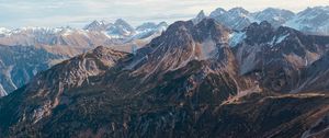 Preview wallpaper mountains, clouds, landscape, nature, alps, austria