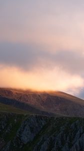 Preview wallpaper mountains, clouds, light, relief, nature